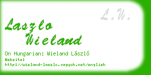 laszlo wieland business card