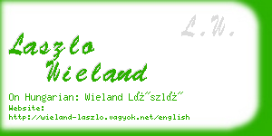 laszlo wieland business card